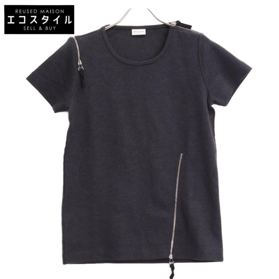 DRIES VAN NOTEN ウール100% トップス ドリスヴァンノッテン DRIES VAN NOTEN ドリスヴァンノッテン ウール100 ジップデザイン半袖