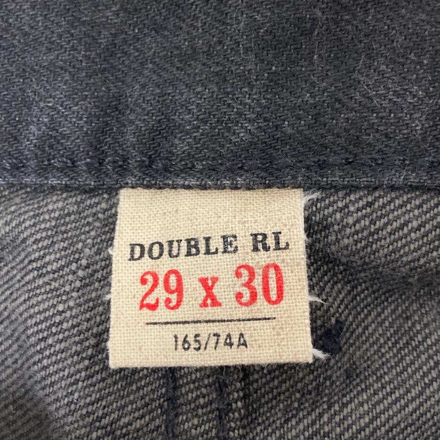 RRL ダブルアールエル 0200015610 ブラック テーパードデニムパンツ 29