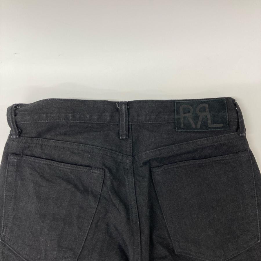 RRL ダブルアールエル 0200015610 ブラック テーパードデニムパンツ 29