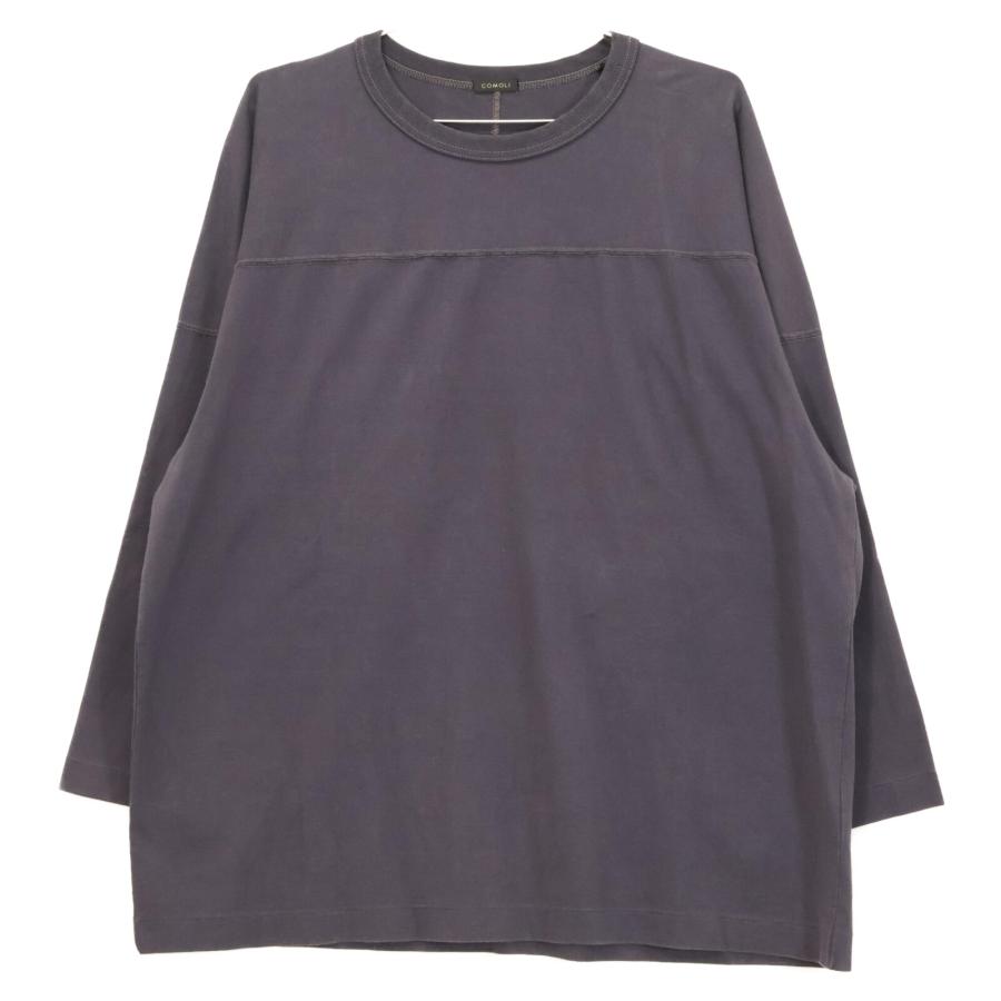 COMOLI FOOTBALL T-SHIRT サイズ3 フェードネイビー comoli