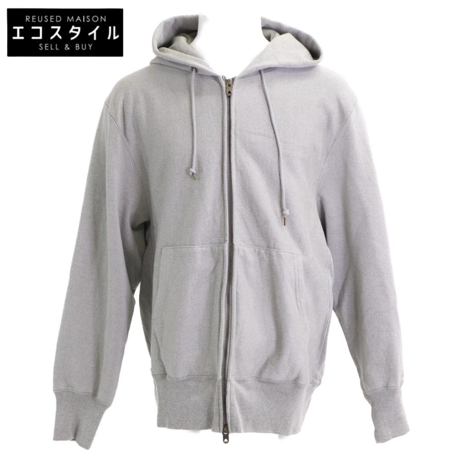 AUBERGE/オーベルジュ リバースフーディー 42 AUBERGE オーベルジュ 24SS CHAMP ヘザーグレー 撚り杢 W-ZIP リバース