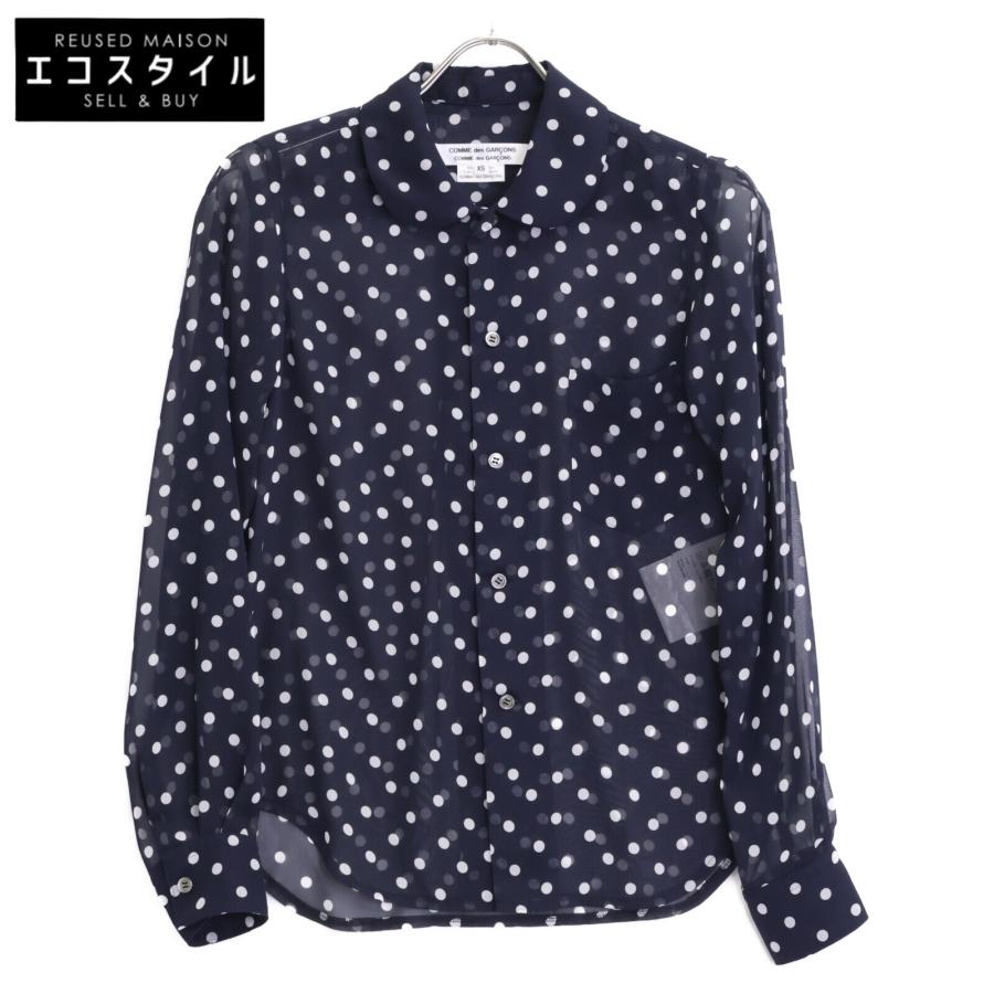 AD2023 24SS フリル丸襟ブラウス 黒 丸襟セーラーショルダーフリル