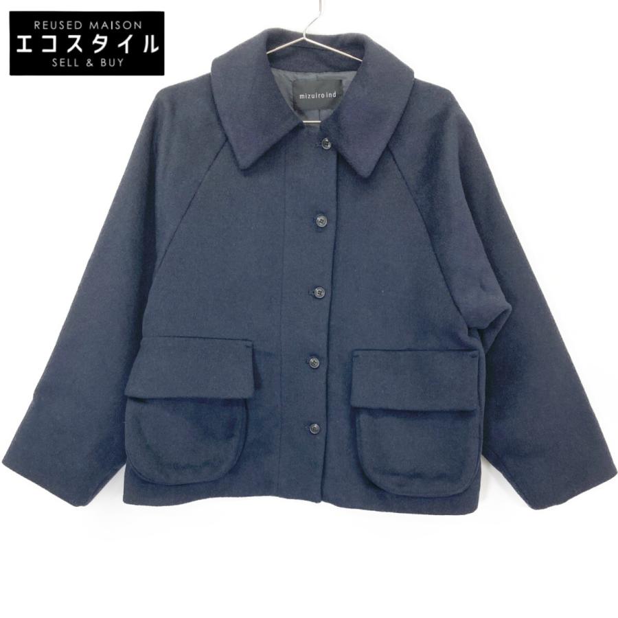 mizuiro ind ミズイロ インド 3-270032 24AW ネイビー wool raglan JK