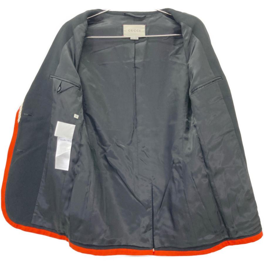 GUCCI（グッチ） 19年製 493517 ブラック GG釦 フォックス刺繍