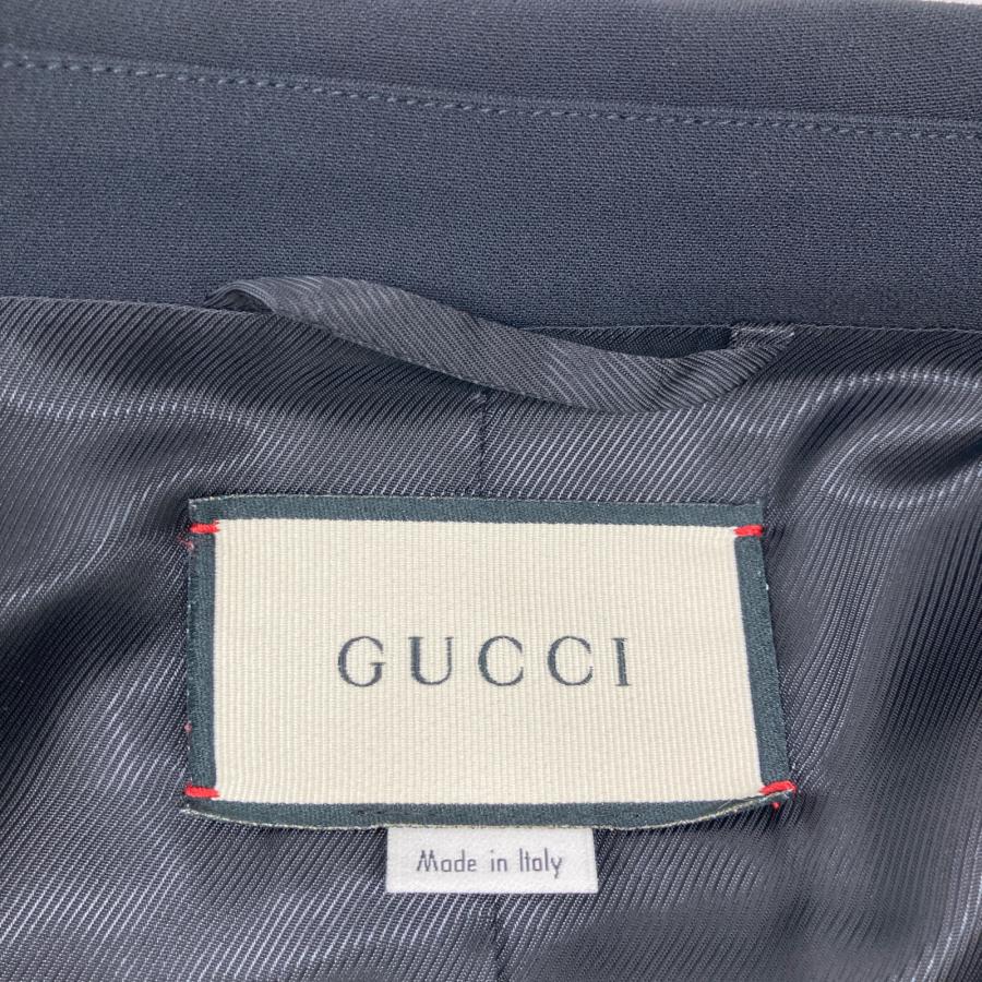GUCCI（グッチ） 19年製 493517 ブラック GG釦 フォックス刺繍
