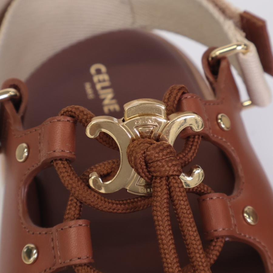CELINE（セリーヌ） 美品/ ビリー チャンキーサンダル カーフスキン