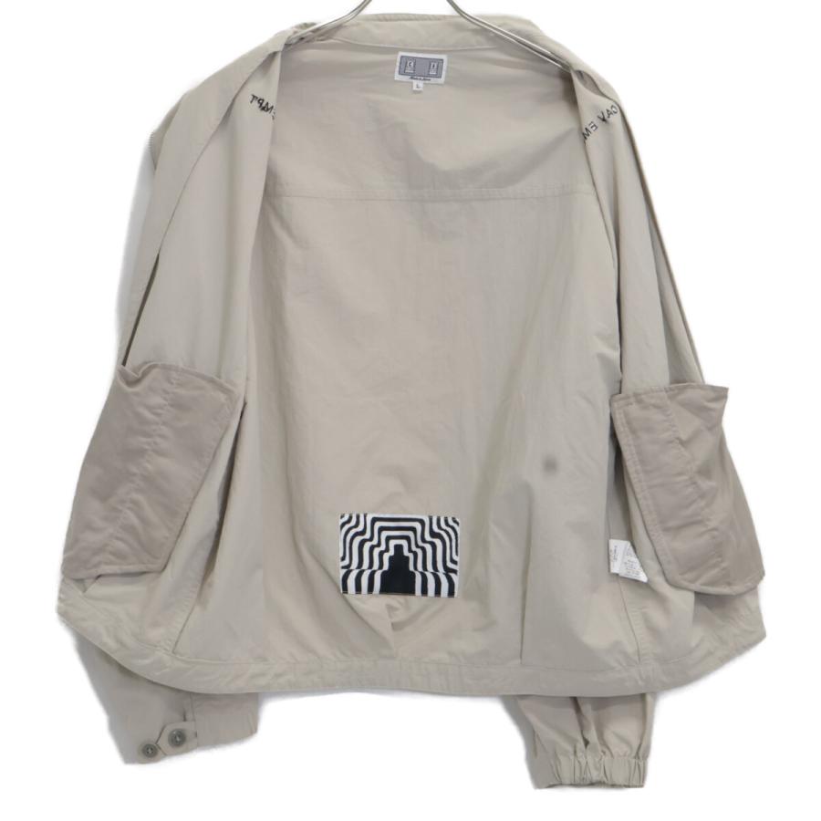 C.E シーイー グレー STAND COLLAR NYLON ZIP JACKET/スタンドカラー