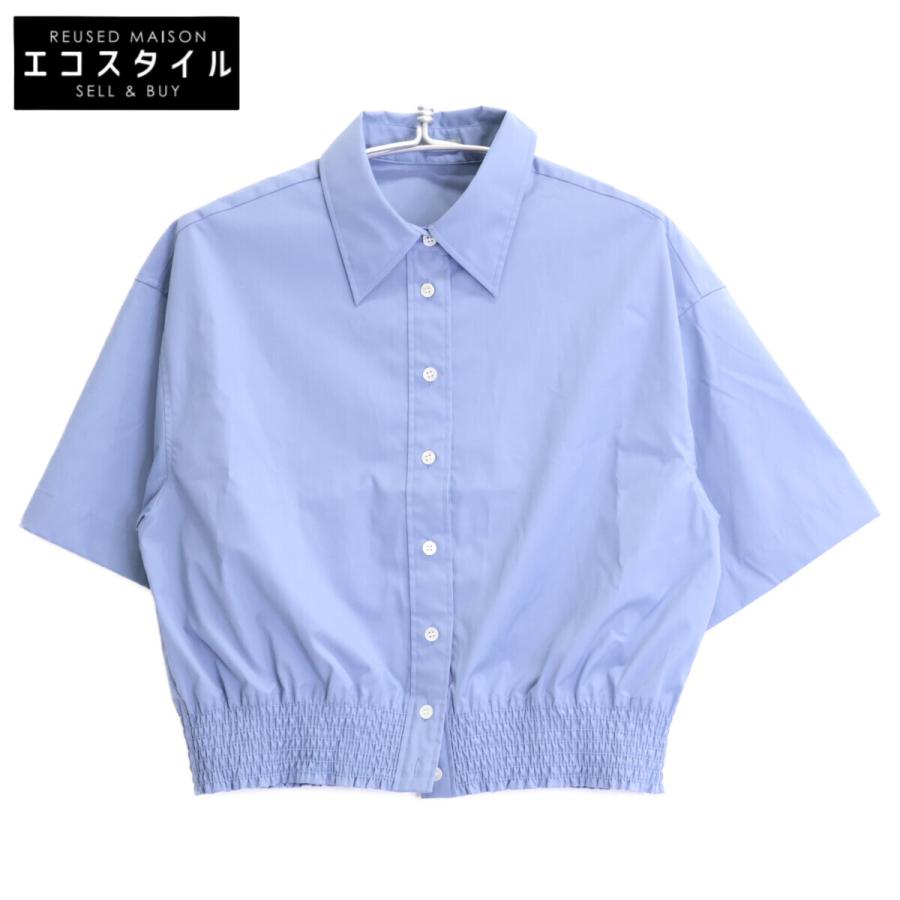 theory luxe セオリーリュクス トップス 38 ブルー レディース theory luxe セオリーリュクス 24SS ライトブルー CALLAH LUXE COTTON