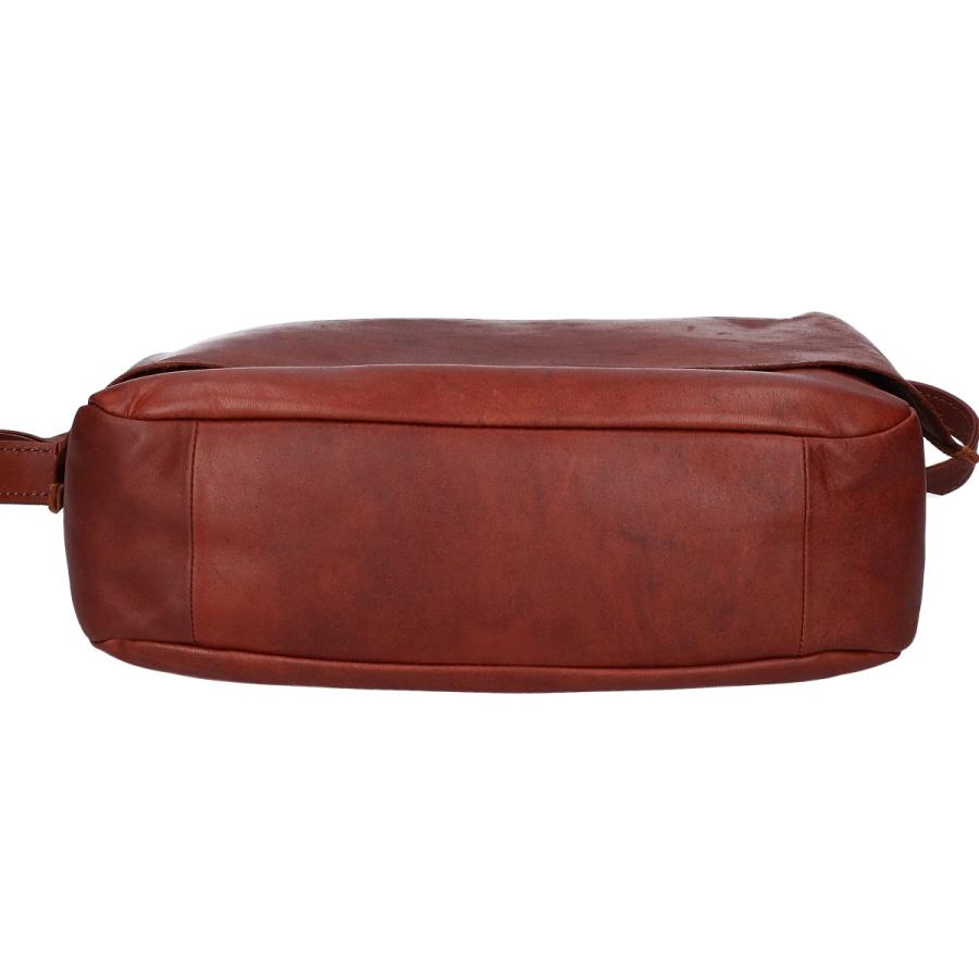 ◇ 美品genten ゲンテン レザーショルダーバッグ ブラウンA4対応 ◇ genten 新品同様/ ゲンテン 44612-50 ホースレザー A4