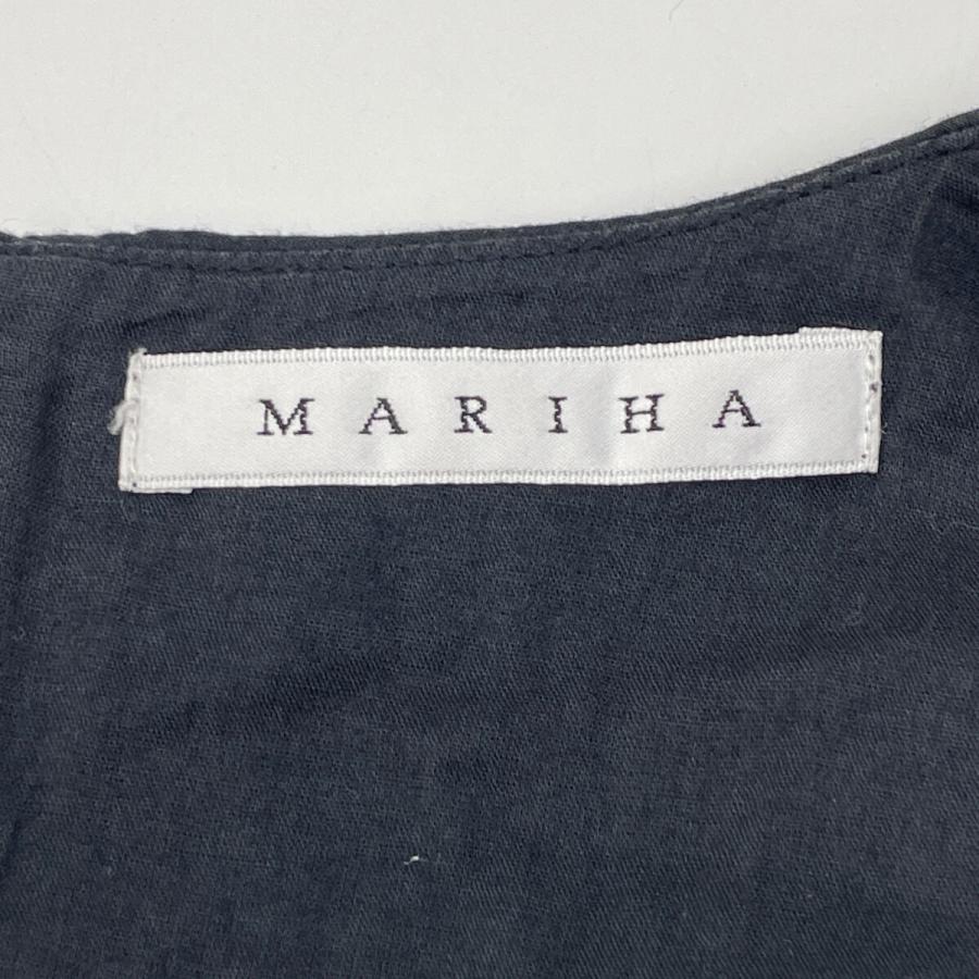 MARIHA マリハ ブラック コットン ノースリーブワンピース 表記なし