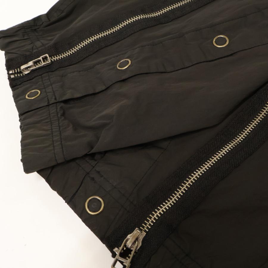 BED J.W. FORD ベッドフォード 23AW-B-PT07 ブラック Wool Flight Pants ジップデザインナイロンパンツ ブラック 1 ボトムス ナイロン メンズ 中古_7