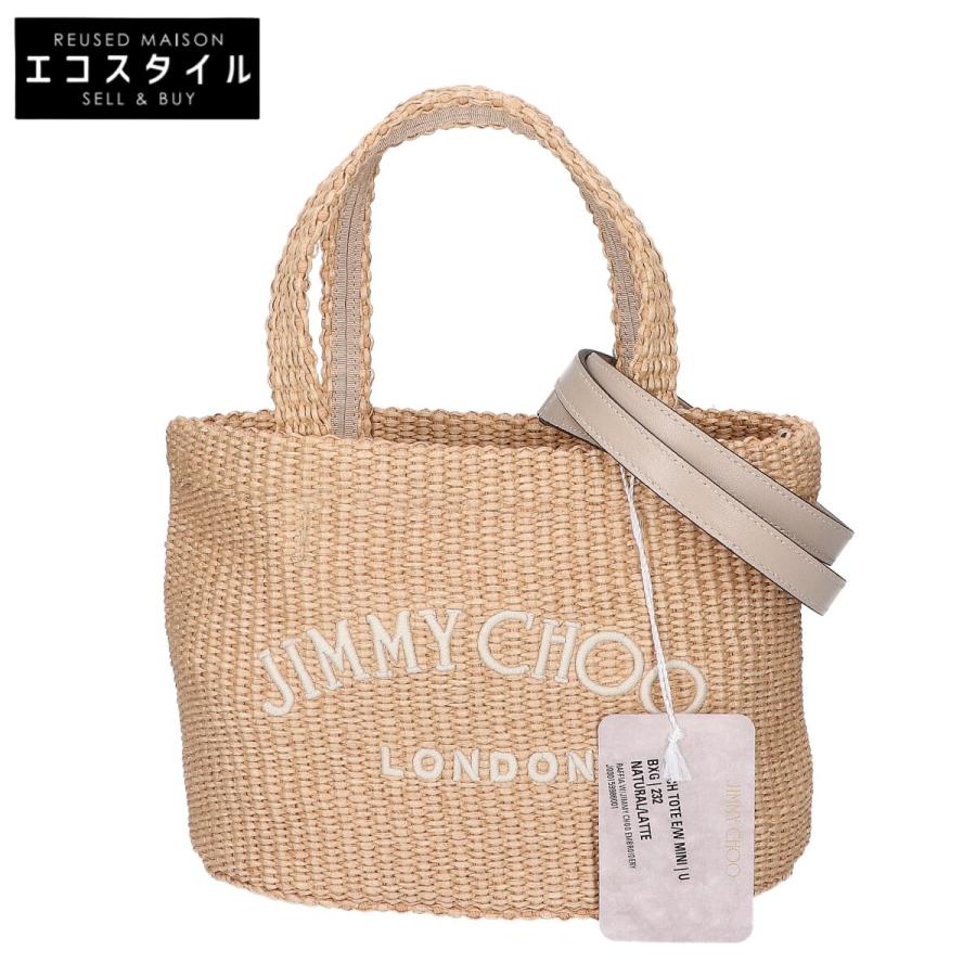 美品 JIMMY CHOOジミーチュウ J000159986001 BEACH TOTE E/W MINI