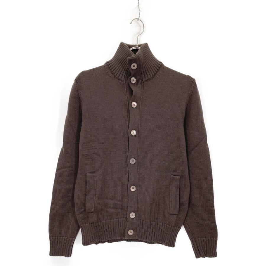 ZANONE ザノーネ ブラウン ウール CHIOTO スタンドカラーニット