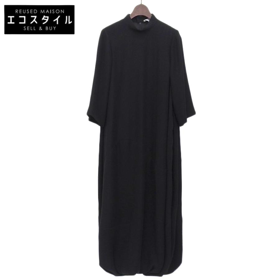 エンフォルド　ENFOLD ワンピース　ブラック　36号　定価33,000 ENFOLD（エンフォルド） 七分袖 バルーンワンピース レディース