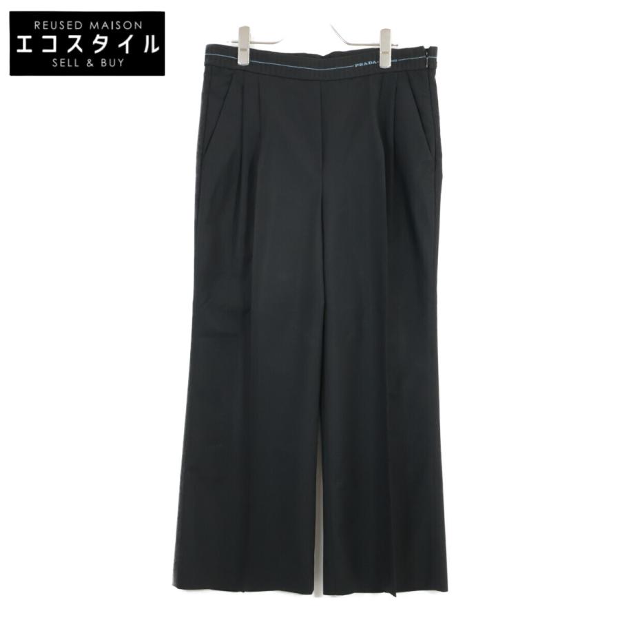 PRADA（プラダ） P251BU S182 ブラック ウール×モヘア リブウエスト