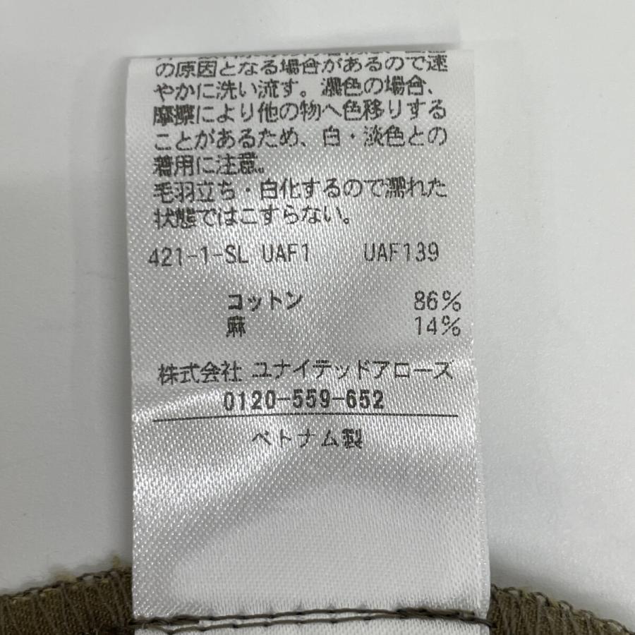 CONTE コンテ 25SS 8514-144-0030 カーキ コットン×リネン ラップチノ
