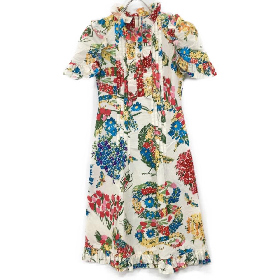 GUCCI（グッチ） 453982 16年 アイボリー フラワープリントパール