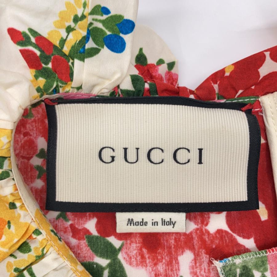 GUCCI（グッチ） 453982 16年 アイボリー フラワープリントパール