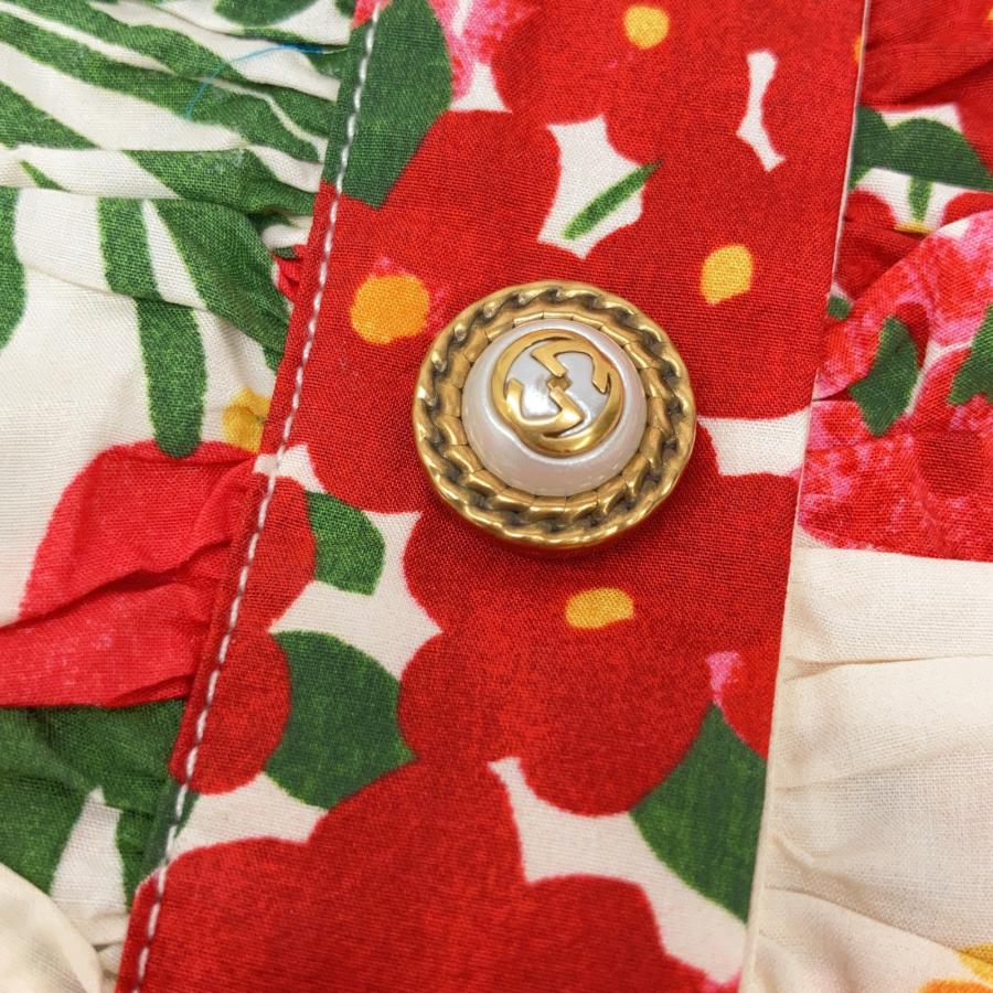 GUCCI（グッチ） 453982 16年 アイボリー フラワープリントパール