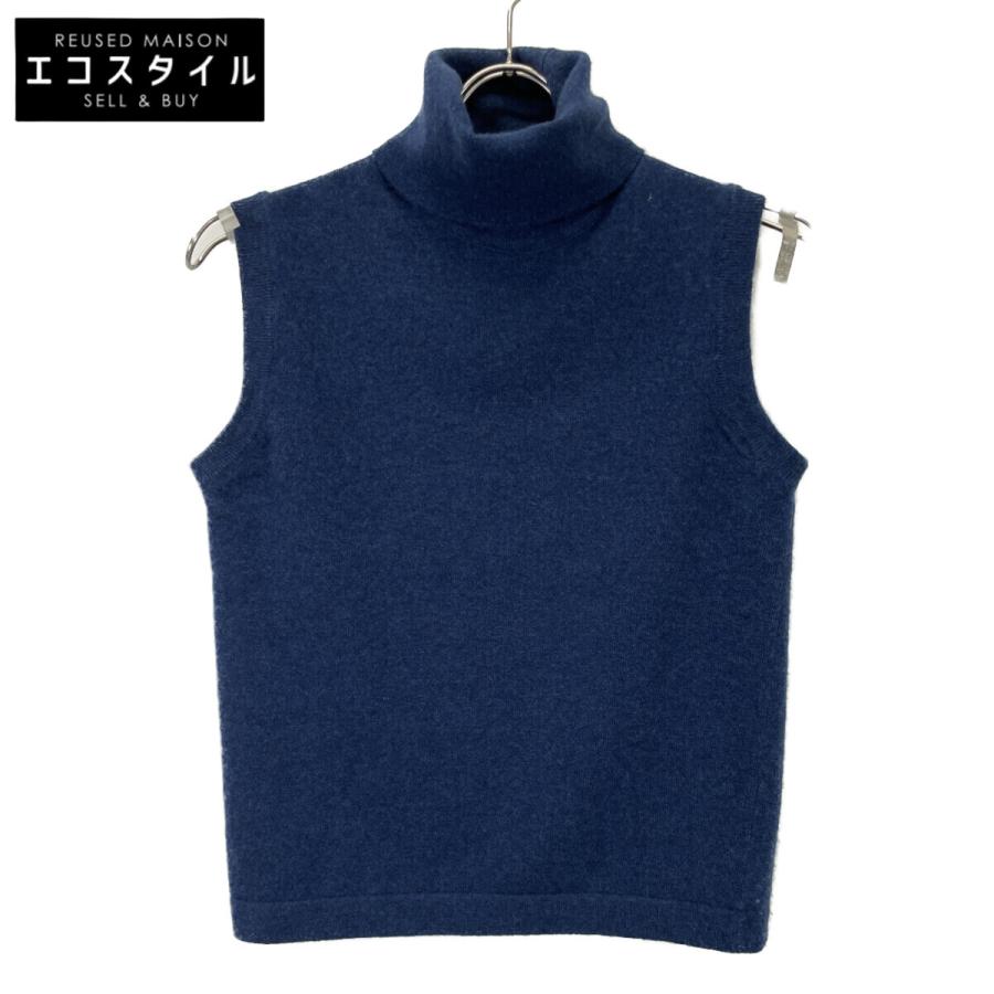 エルメス　HERMES マルジェラ期　ノースリーブ　トップス　M〜L 女性ニット HERMES エルメス 美品 マルジェラ期 カシミヤ ハイネックノースリーブ