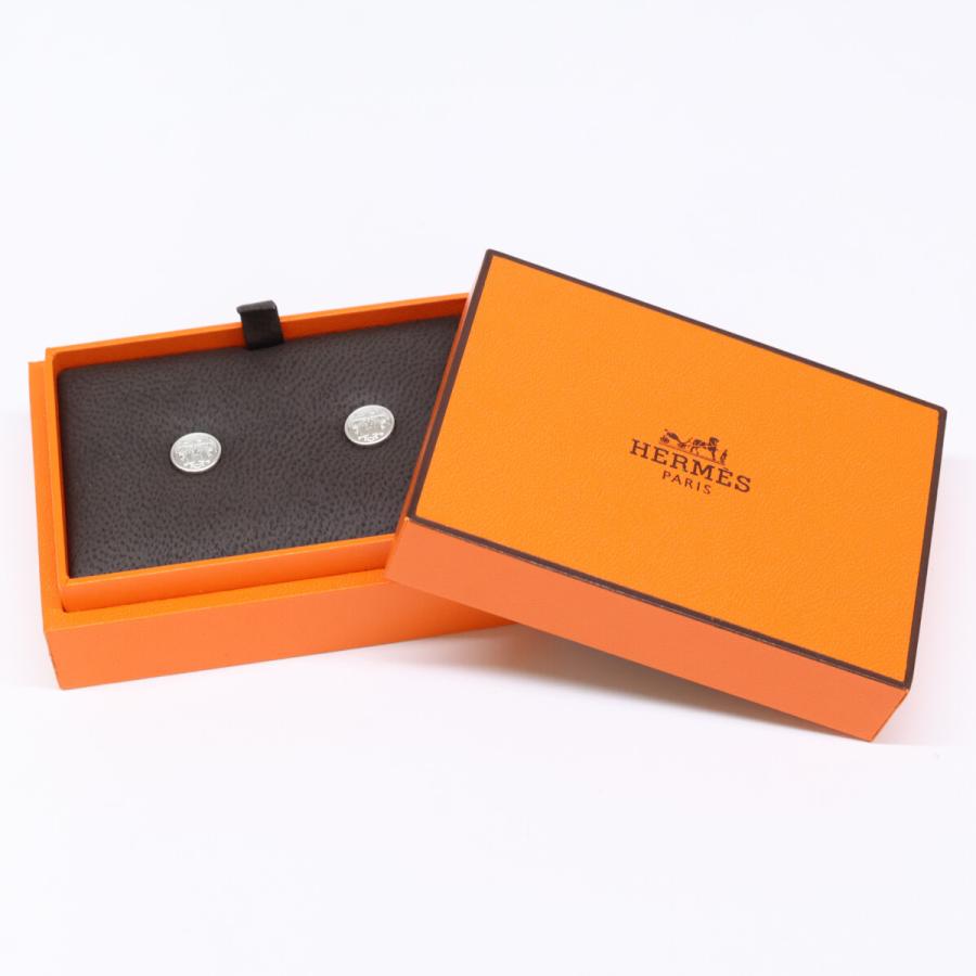 美品 HERMES エルメス 6557220 Ag925 エクスリブリスTPM ピアス