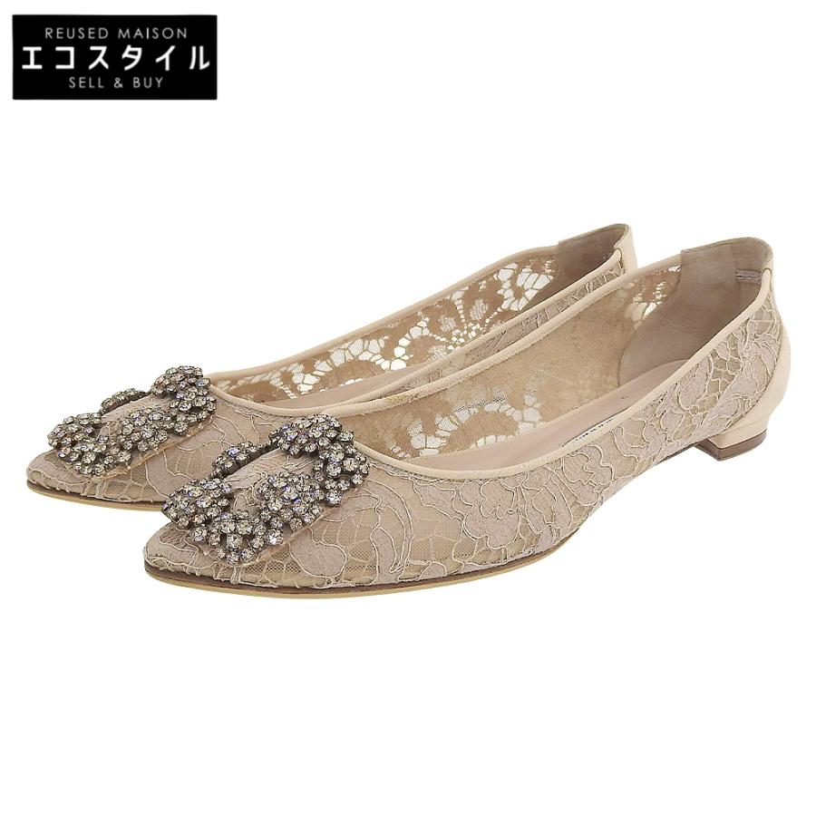 MANOLO BLAHNIK（マノロブラニク） 美品 HANGISI/ハンギシ クリスタル 