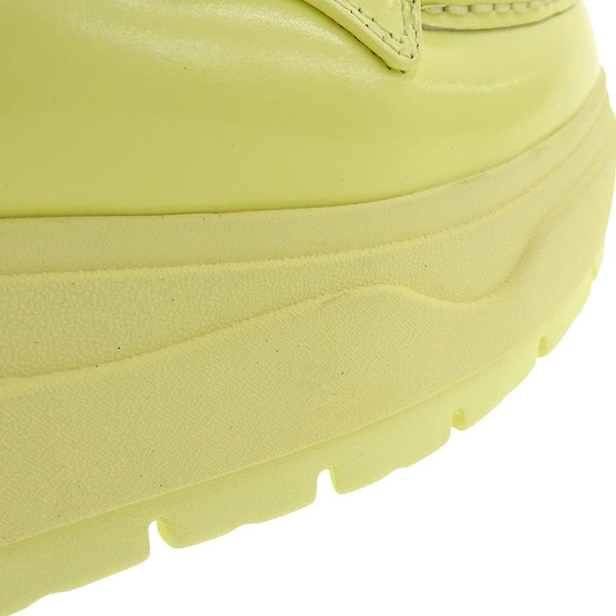 NIKE AIR JORDAN サンダル ミュール 厚底　イエロー NIKE（ナイキ） 美品 AIR JORDAN レザー シルバー金具 厚底ミュール