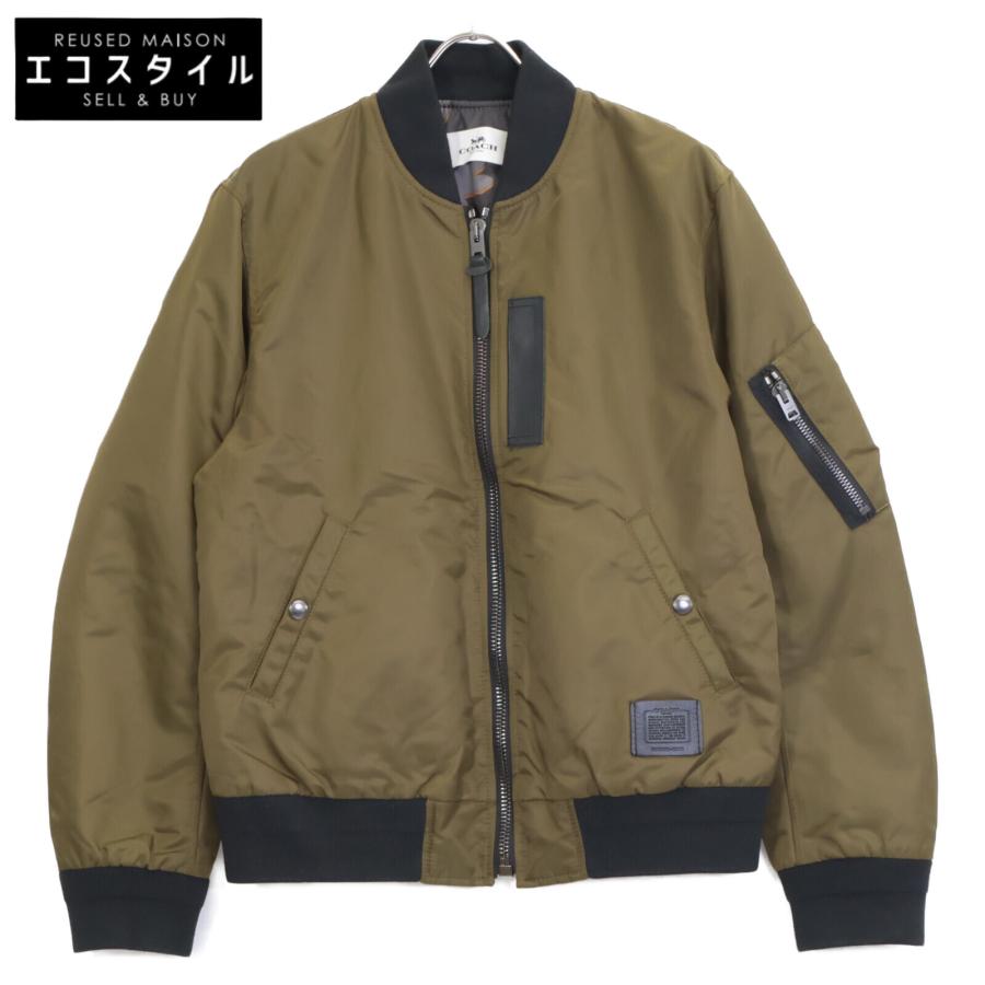COACH コーチ F26795 カーキ ナイロン カモフラライニング レザー