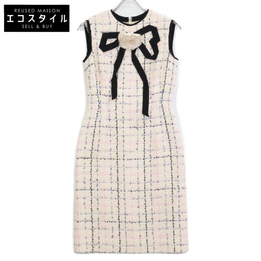 GUCCI（グッチ） 550266 18年 アイボリー バラリボン ツイード