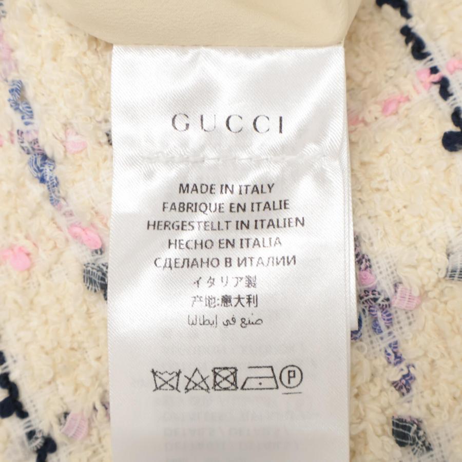 GUCCI（グッチ） 550266 18年 アイボリー バラリボン ツイード
