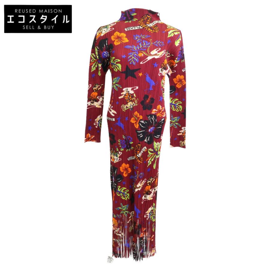 美品 PLEATS PLEASE プリーツプリーズ PP33-JH778 ハワイアン総柄