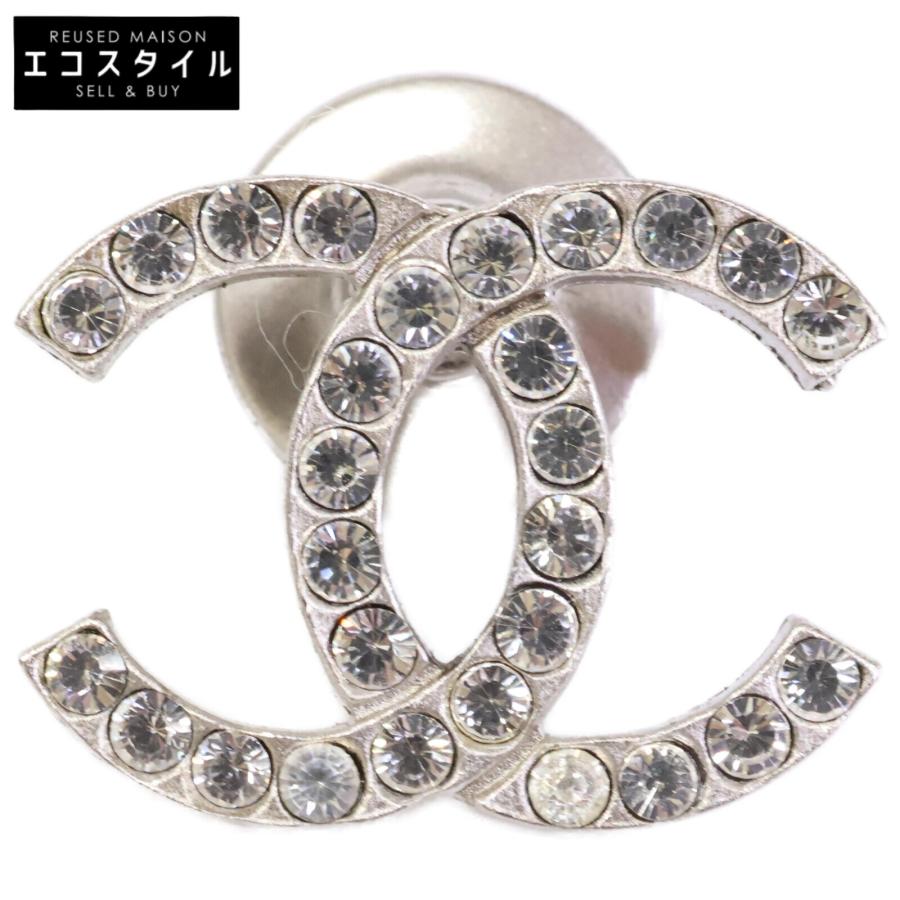 【美品】CHANEL シャネル　ココマーク　ピンブローチ　ラインストーン CHANEL（シャネル） ラインストーン ココマーク ピン ブローチ