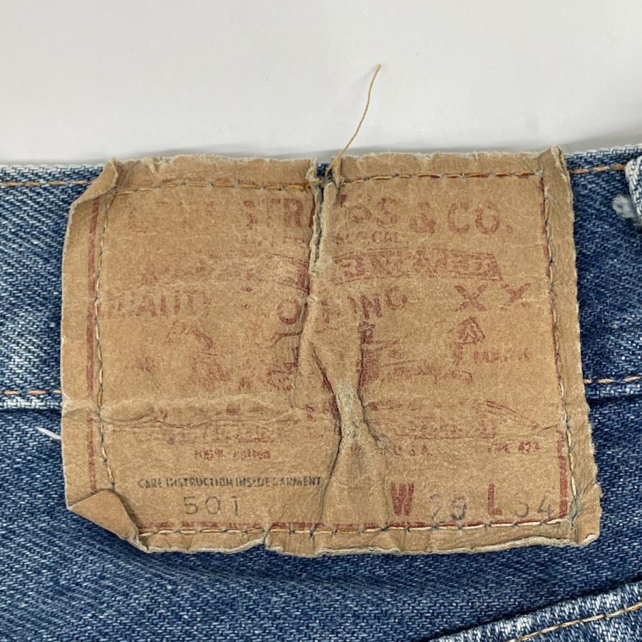 Levi's（リーバイス） LEVI'S 66後期 ボタン裏6 スモールe 均等V 黒