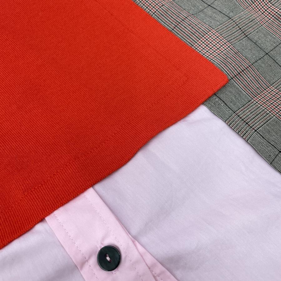 ENFOLD（エンフォルド） 24AW 300HA470-1110 レッド ウール混 布帛 