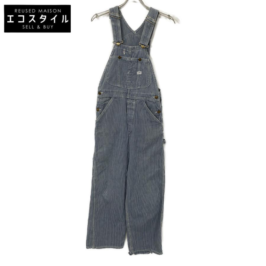 Lee（リー） 70's ヒッコリーデニム オーバーオール ブルー×ホワイト