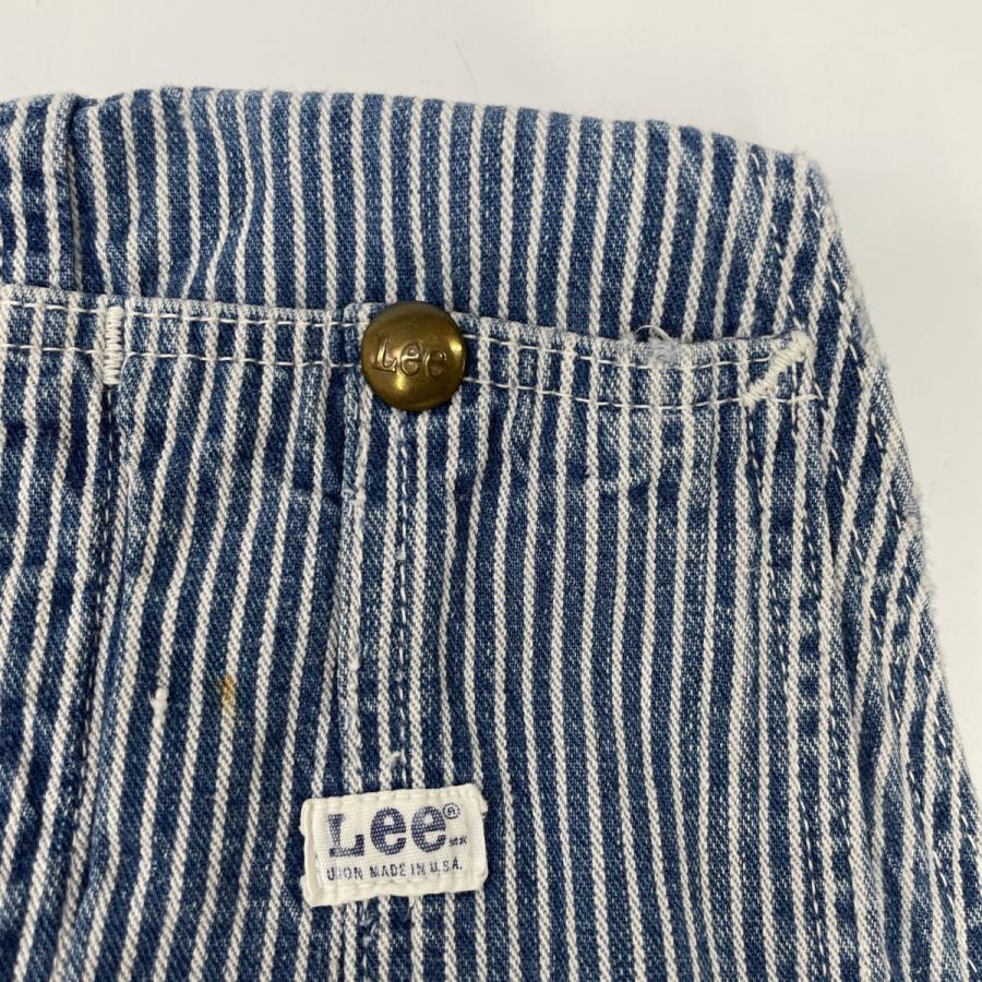 Lee（リー） 70's ヒッコリーデニム オーバーオール ブルー×ホワイト