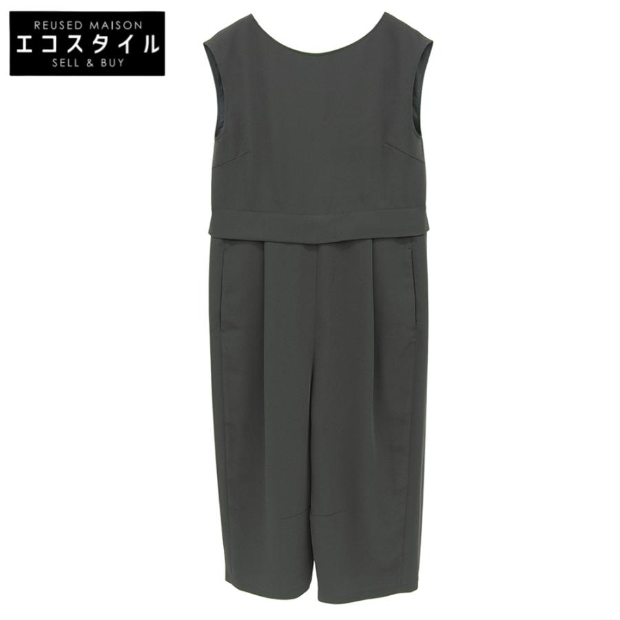 美品 conte コンテ タック ノースリーブ オールインワン レディース  