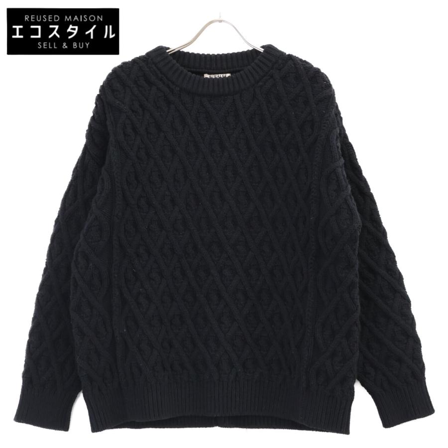 AURALEE オーラリー A9AP01FM HARD TWIST MERINO ARAN KNIT P/O ハード