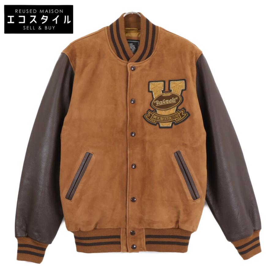 美品/ VAN JACKET ヴァンジャケット JK-11905 ゴートレザー/スエード