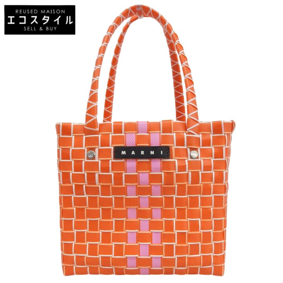 MARNI（マルニ） 美品 フロントロゴ BOX BASKET BAG ハンドバッグ