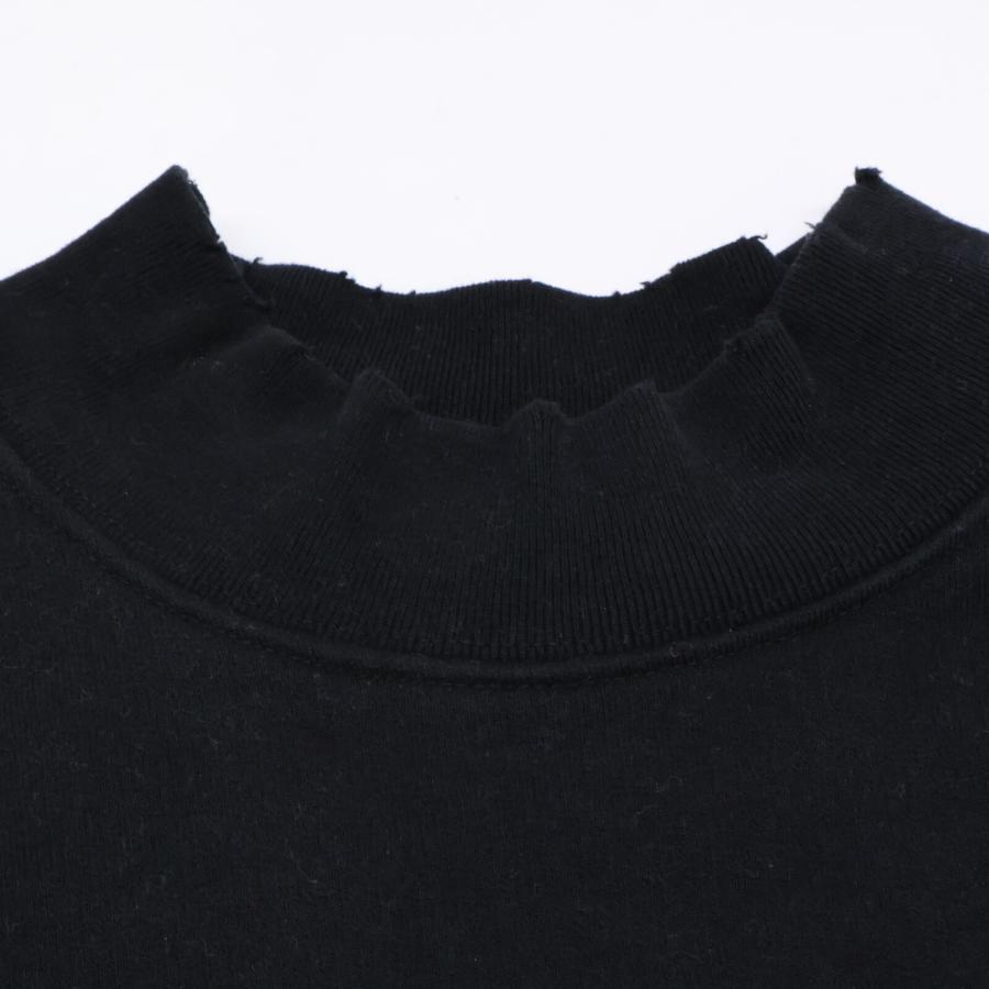 国内正規 BALENCIAGA バレンシアガ 652981 UNIFIT FREEワッペン ダメージ加工 モックネック スウェットシャツ XXS メンズ_5