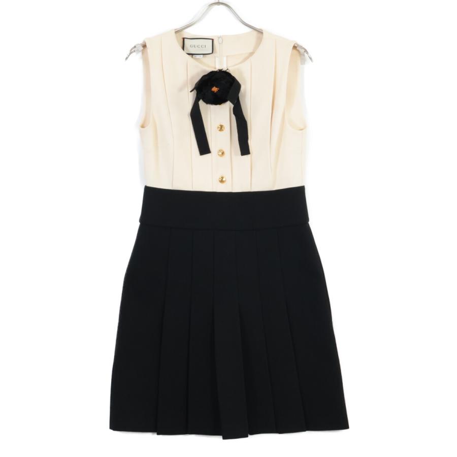 GUCCI（グッチ） 国内正規/ 546486 コサージュ付 プリーツ