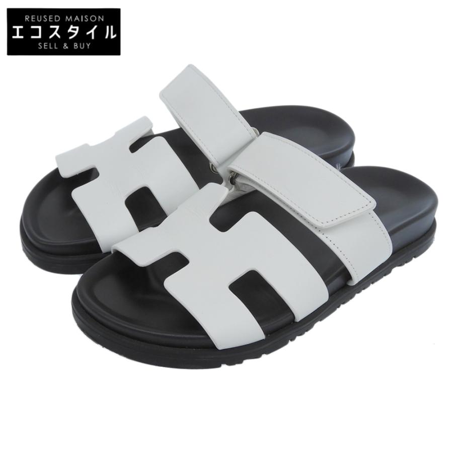 HERMES エルメス シプレ フラット レザー Hサンダル シューズ