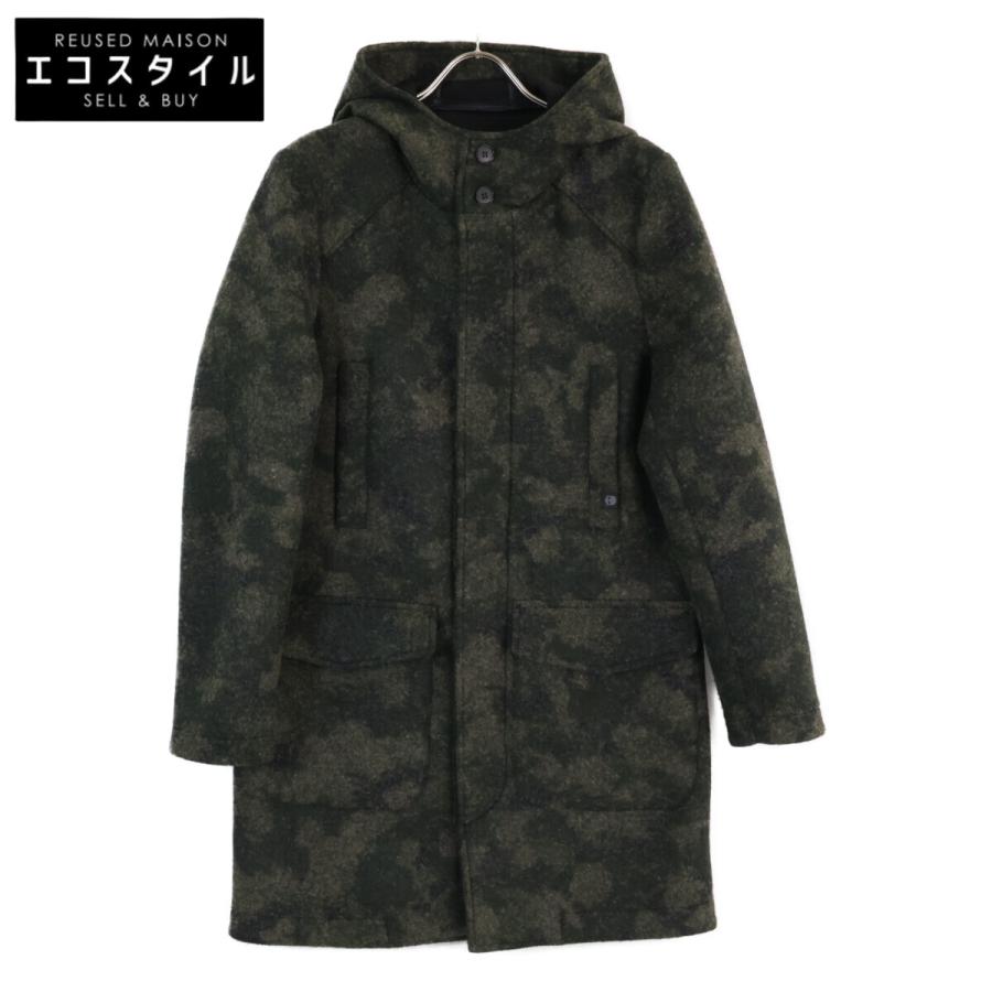 HYDROGEN ハイドロゲン コート 46 カーキ メンズ HYDROGEN（ハイドロゲン） Cuore di Piano カーキ ウール混