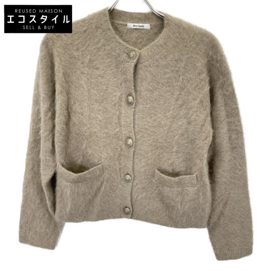 【美品】ウィムガゼット　カシミヤ混ファーニットジャケット Whim Gazette(ウィム ガゼット)のカシミヤ混ファーニットジャケット