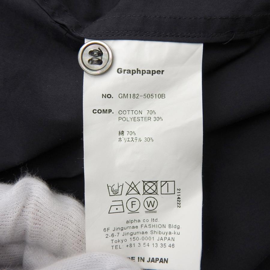 Graphpaper グラフペーパー Stretch Typewriter L/S Box Shirt 長袖