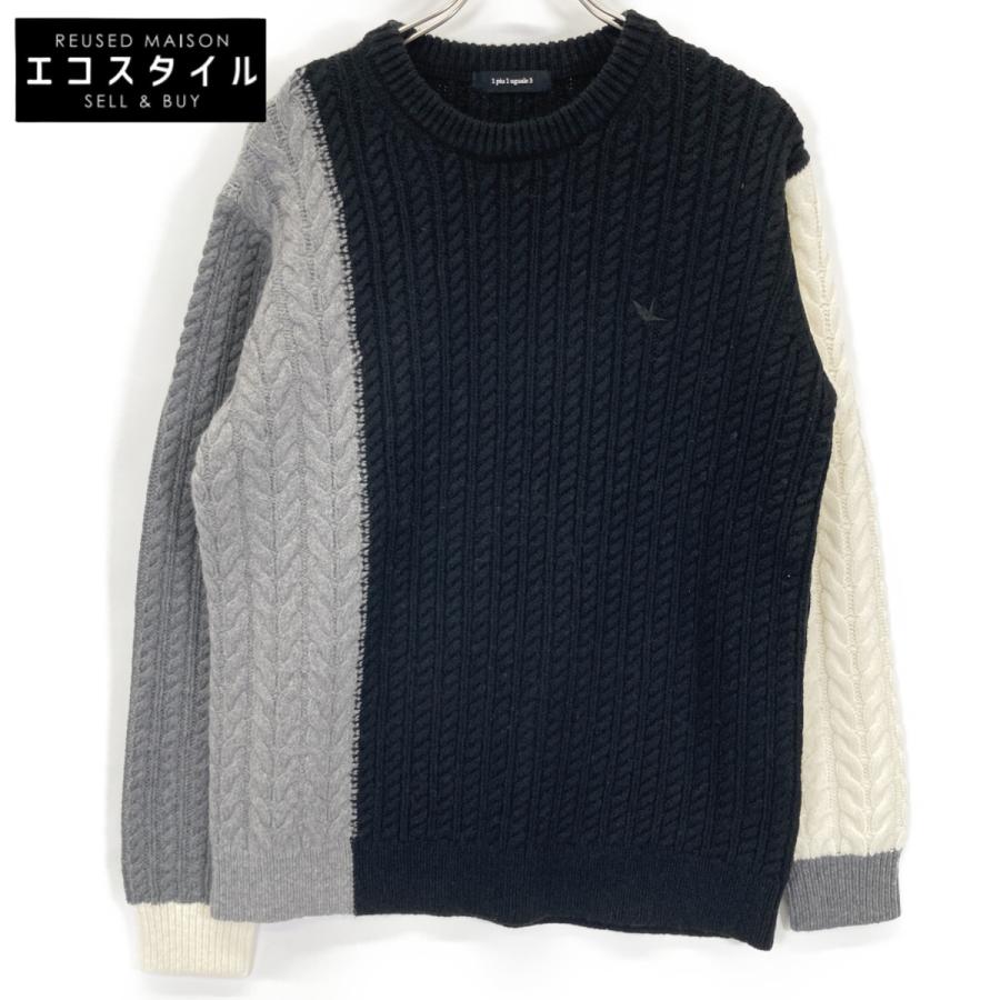 1piu1uguale3 ウノピゥウノウグァーレトレ MRK278 ブラック×グレー