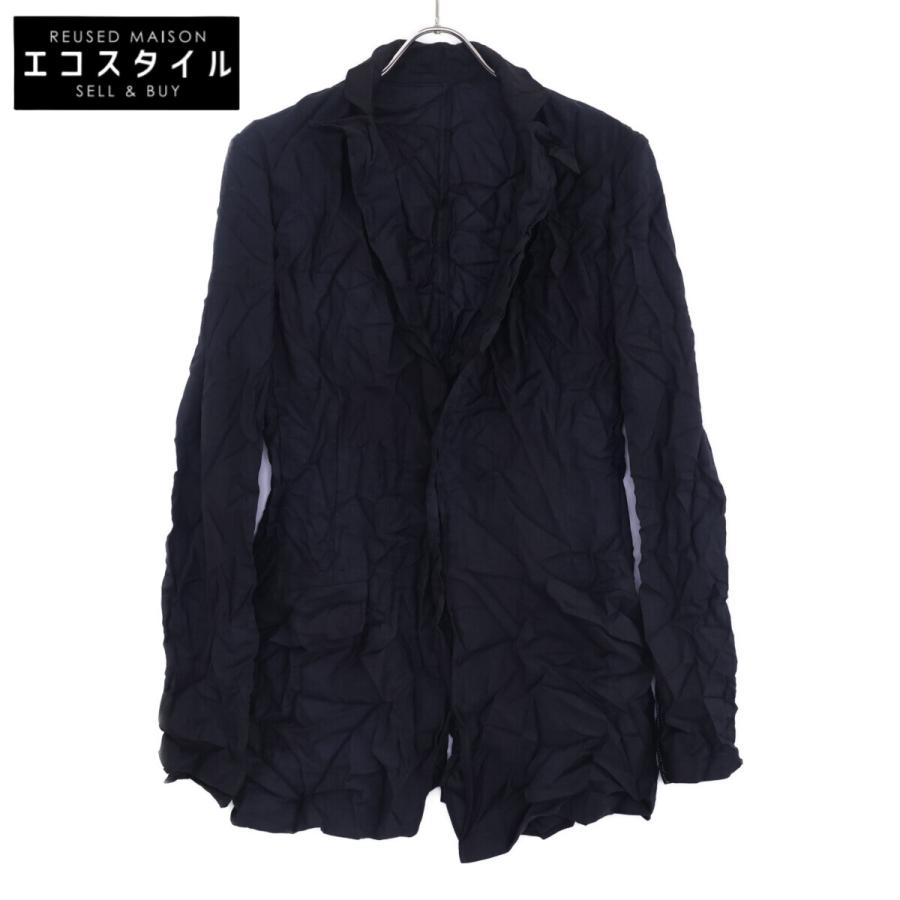 YOHJI YAMAMOTO +NOIR ヨウジヤマモト プリュスノアール 20SS ウールアシンメトリージレベスト ブラック 1 ヨウジヤマモト ノアールYohji Yamamoto NOIR アシンメトリーデザイン