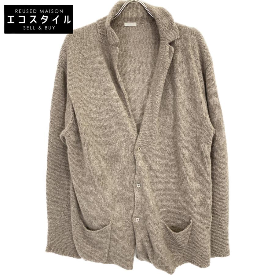 美品　COMOLI コモリ カシミヤ100 ブラウンニット COMOLI コモリ S03-06009 20AW ブラウン カシミヤ100 ニットジャケット
