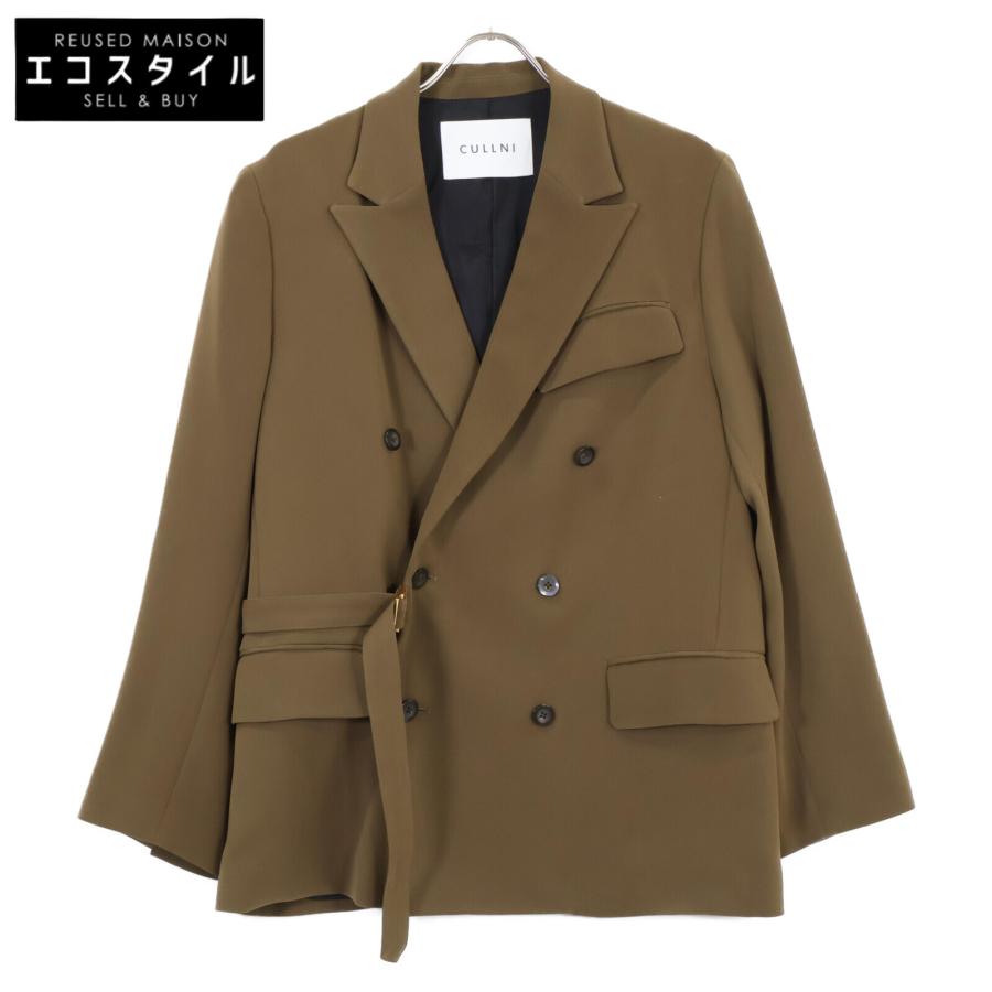 CULLNI クルニ 22AW 22-AW-027 ブラウン ダブルサテンタイロッケン